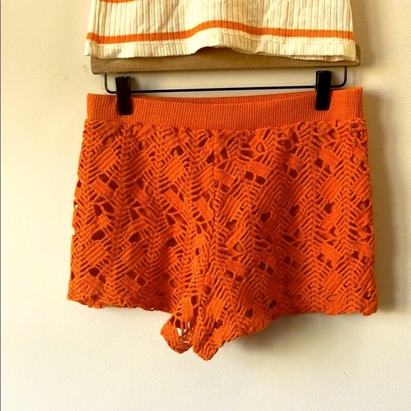 Striped Orange and White Tank Top - Picture 4 of 4